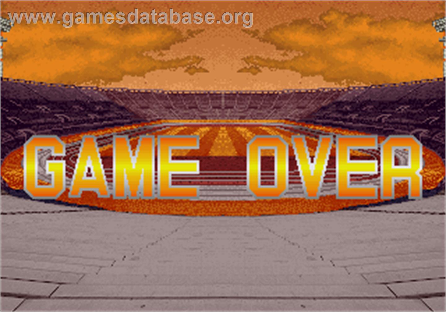 International Cup '94 - Arcade - Artwork - Game Over Screen