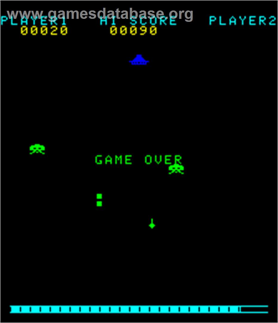 Invader's Revenge - Arcade - Artwork - Game Over Screen