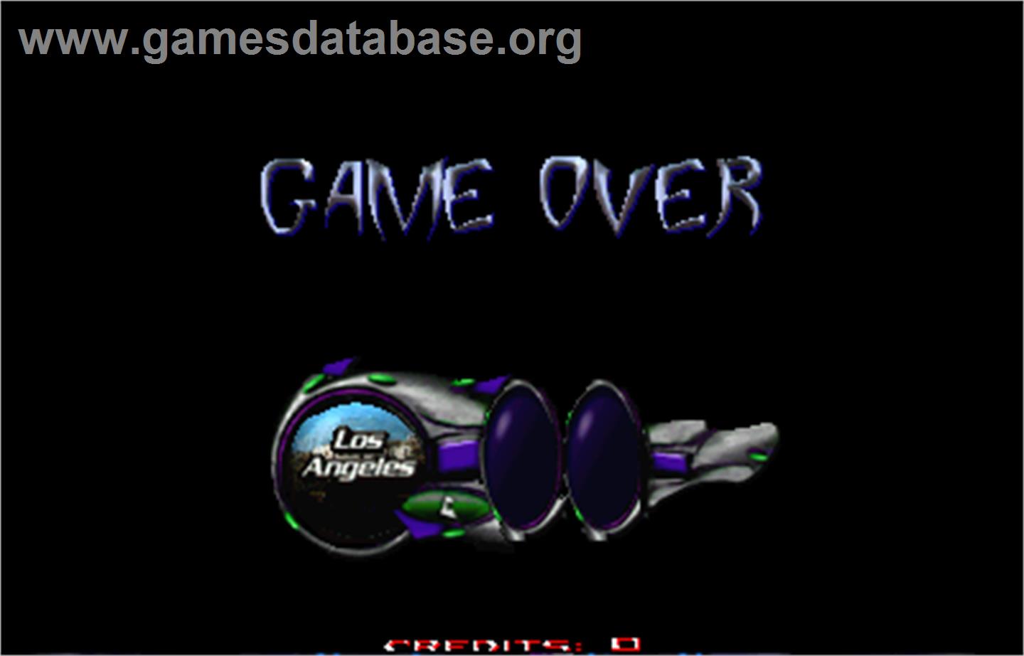 Invasion - The Abductors - Arcade - Artwork - Game Over Screen