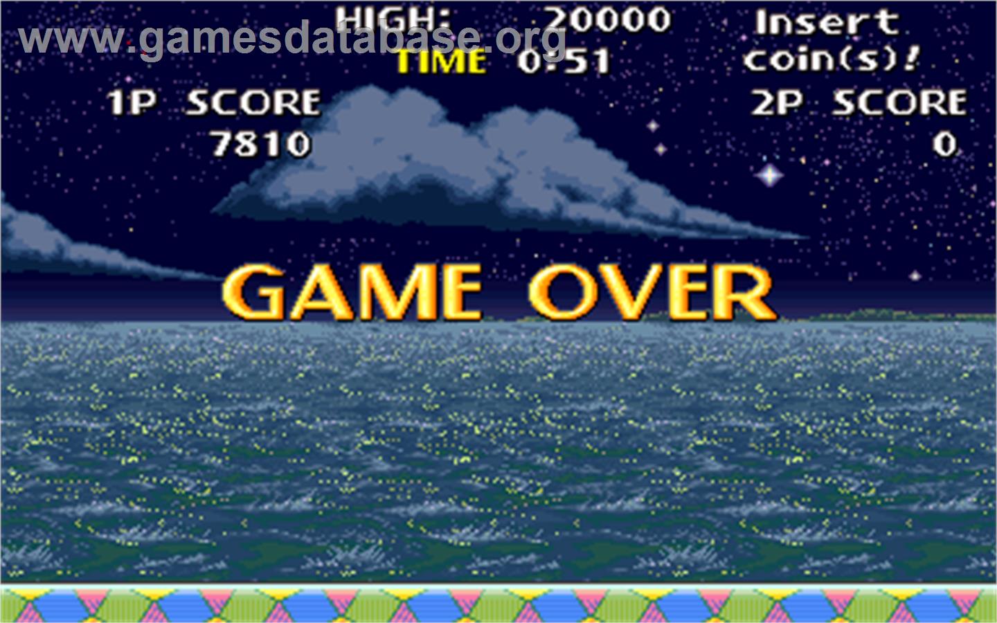 J. J. Squawkers - Arcade - Artwork - Game Over Screen