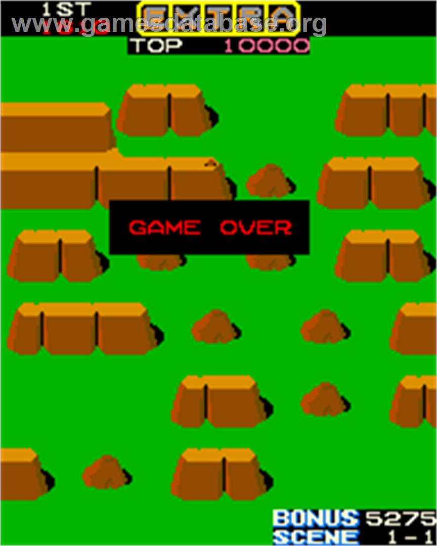 Jumping Jack - Arcade - Artwork - Game Over Screen