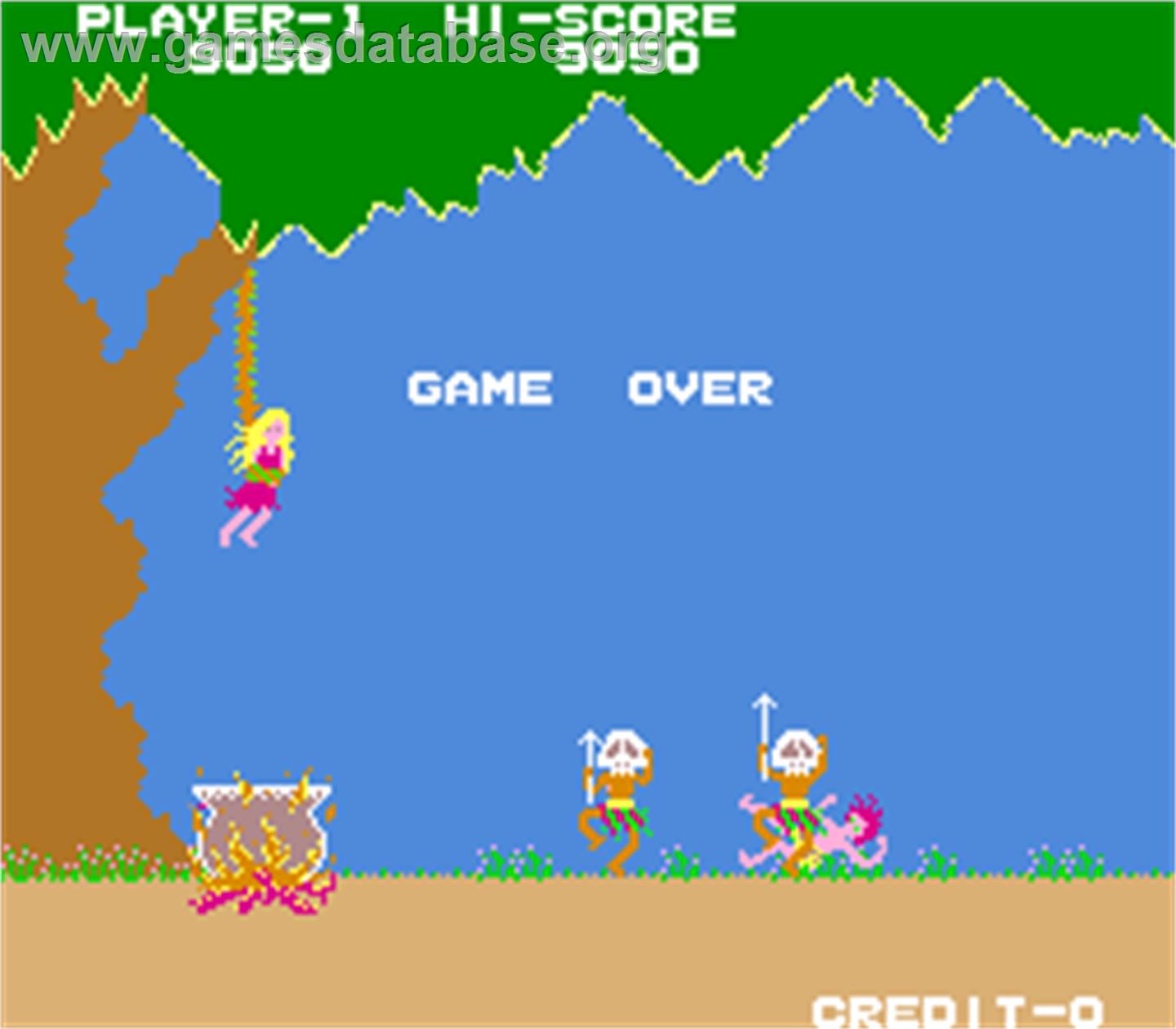 Jungle Hunt - Arcade - Artwork - Game Over Screen