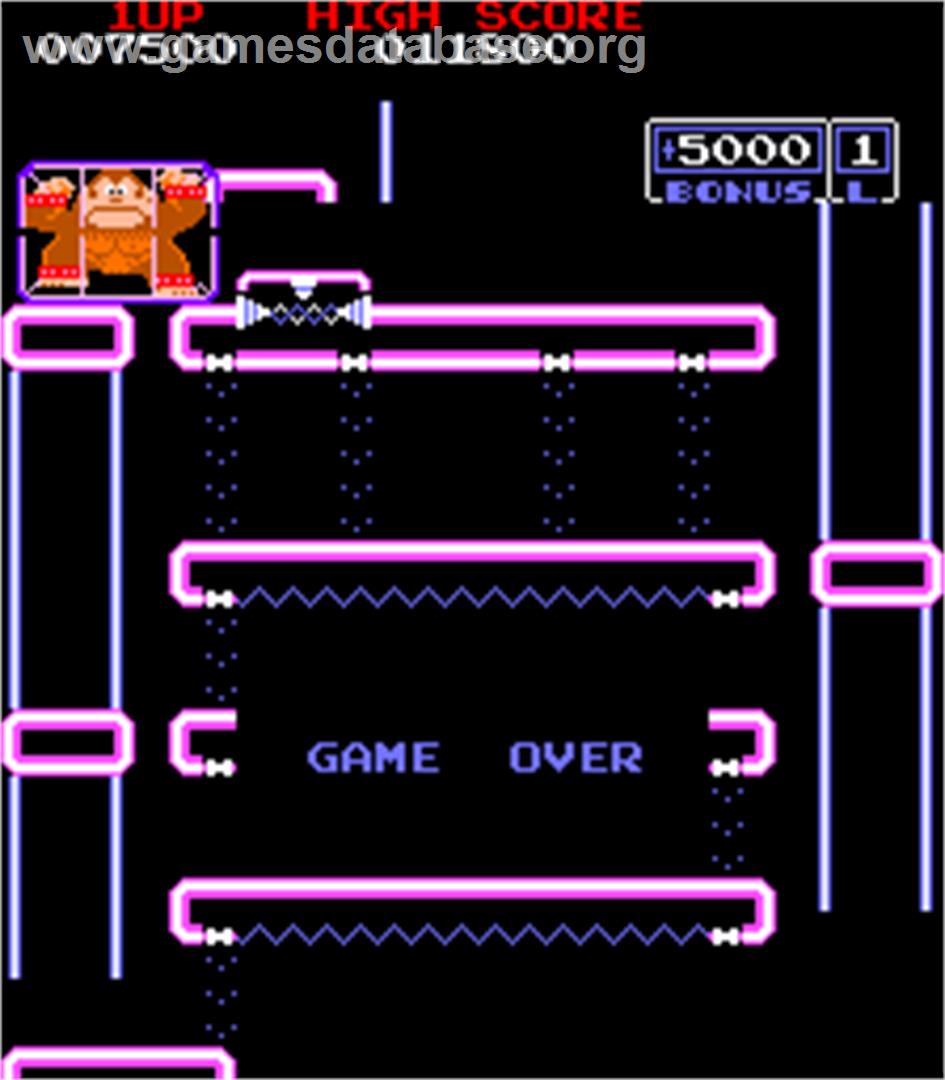 Junior King - Arcade - Artwork - Game Over Screen