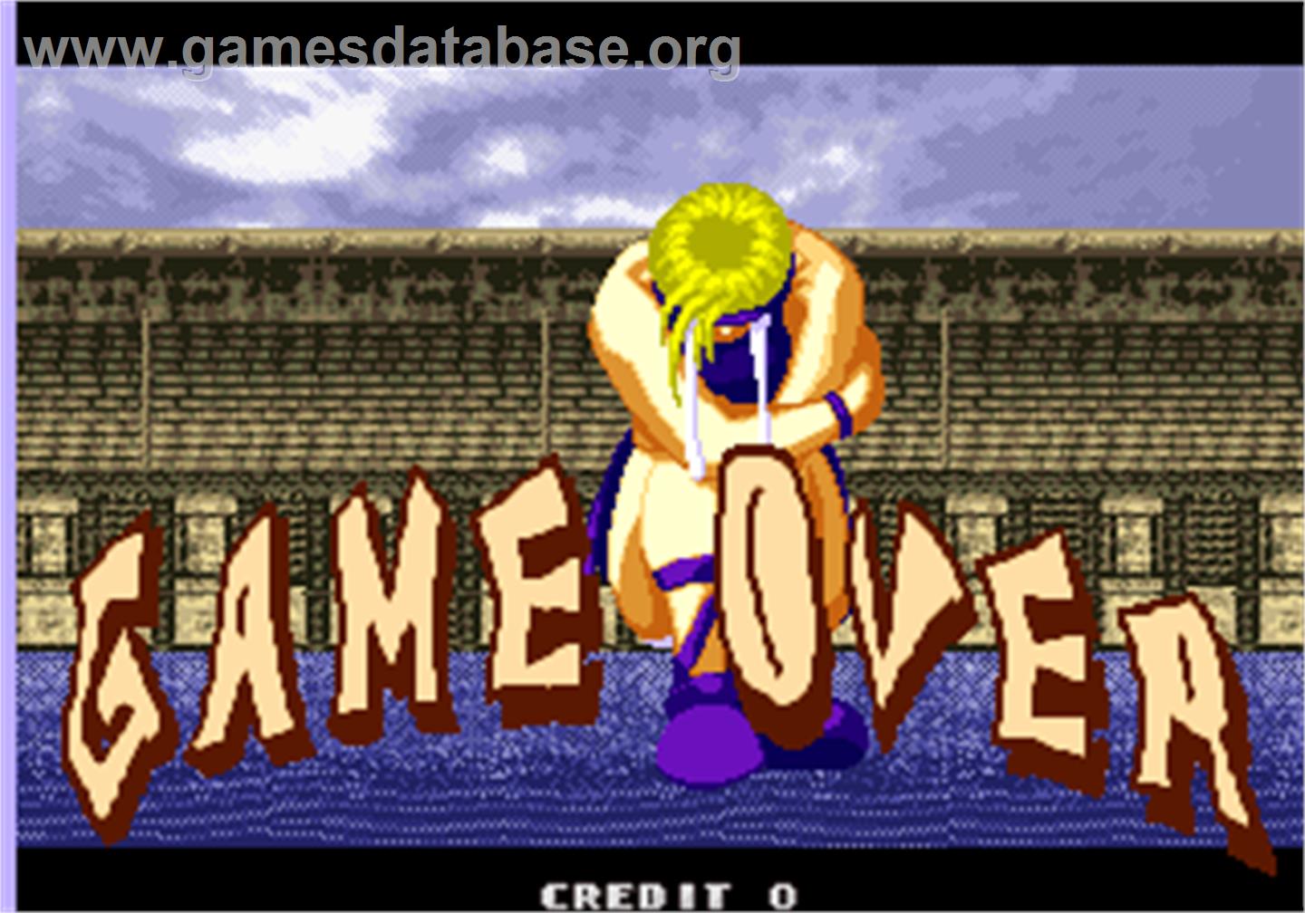 Karian Cross - Arcade - Artwork - Game Over Screen