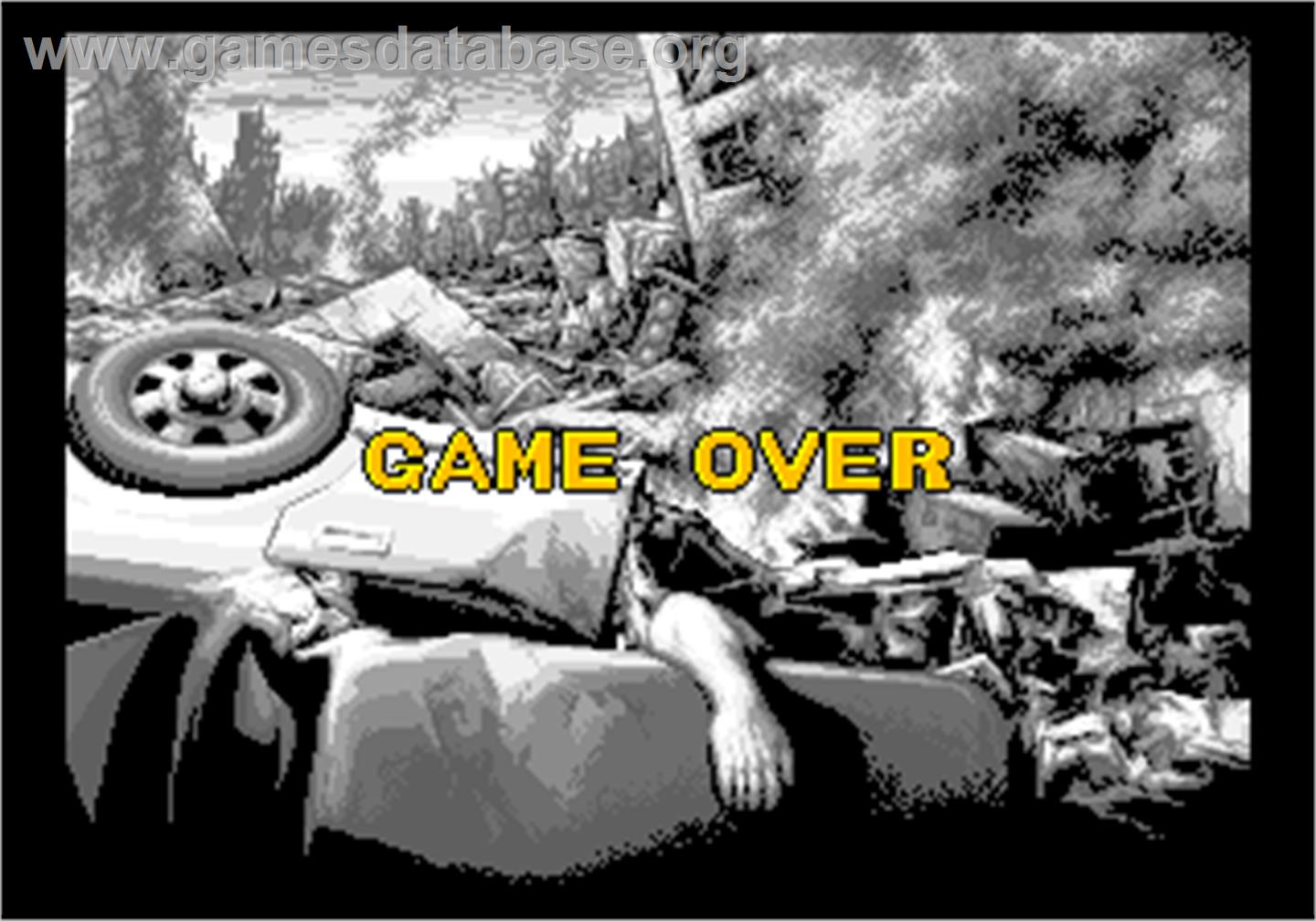 King of the Monsters - Arcade - Artwork - Game Over Screen