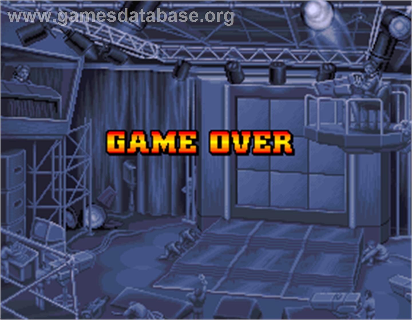 Knuckle Heads - Arcade - Artwork - Game Over Screen
