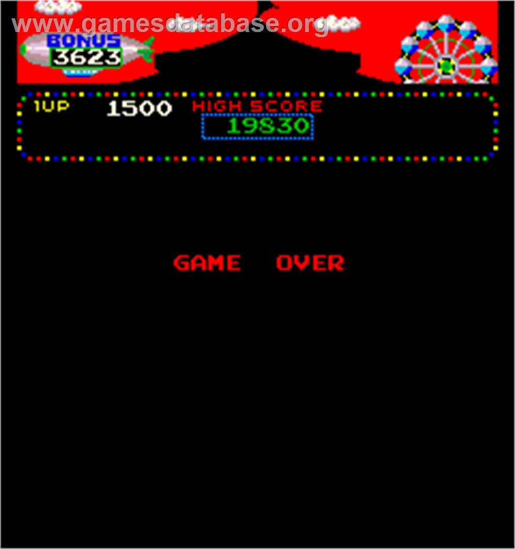 Konami 80's Gallery - Arcade - Artwork - Game Over Screen