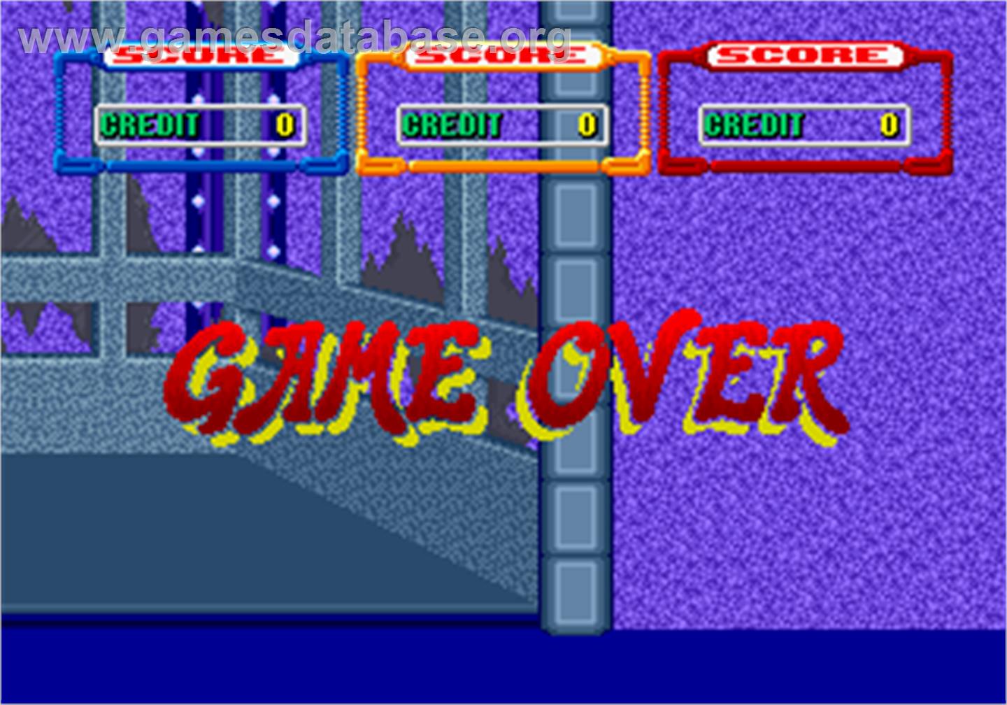 Laser Ghost - Arcade - Artwork - Game Over Screen