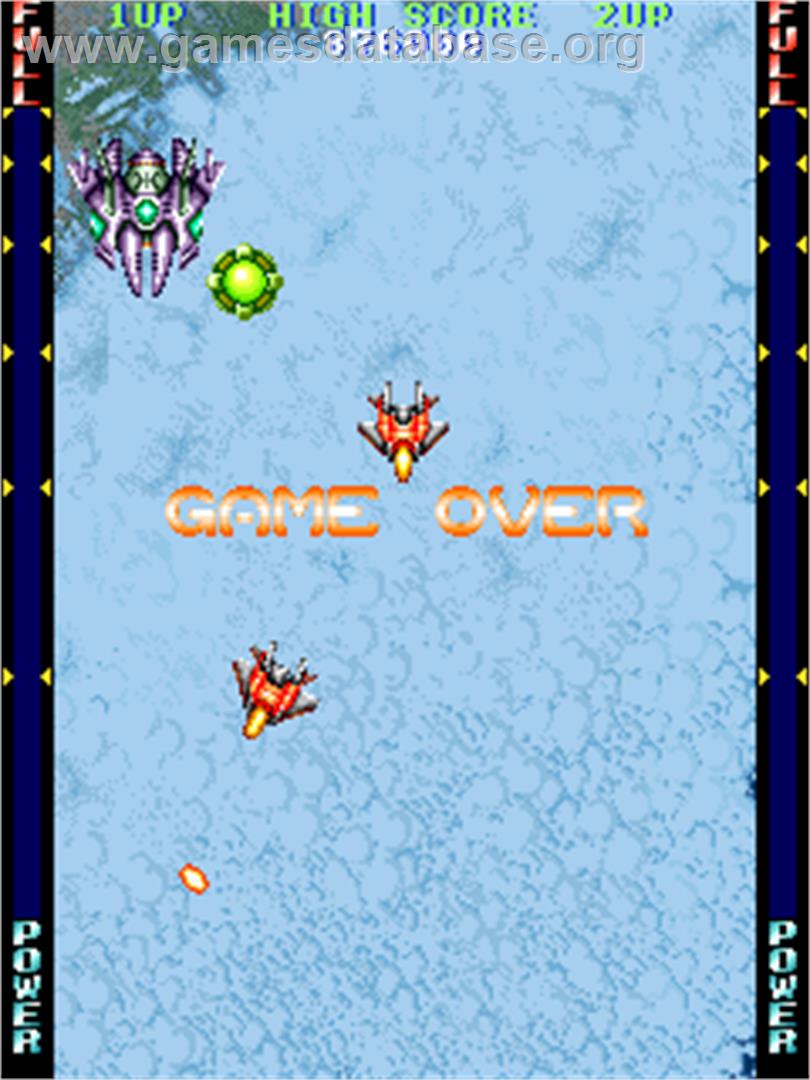 Lethal Thunder - Arcade - Artwork - Game Over Screen