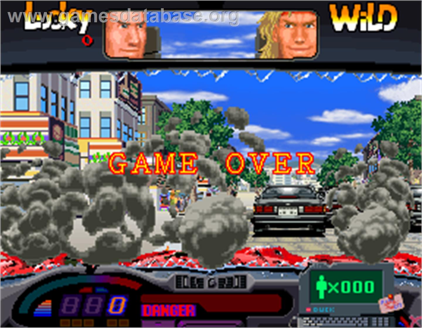 Lucky & Wild - Arcade - Artwork - Game Over Screen