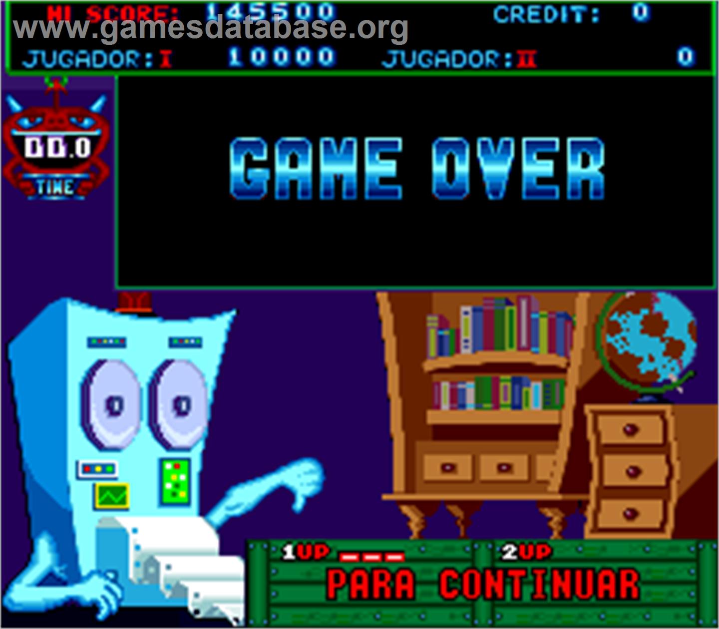 Master Boy - Arcade - Artwork - Game Over Screen