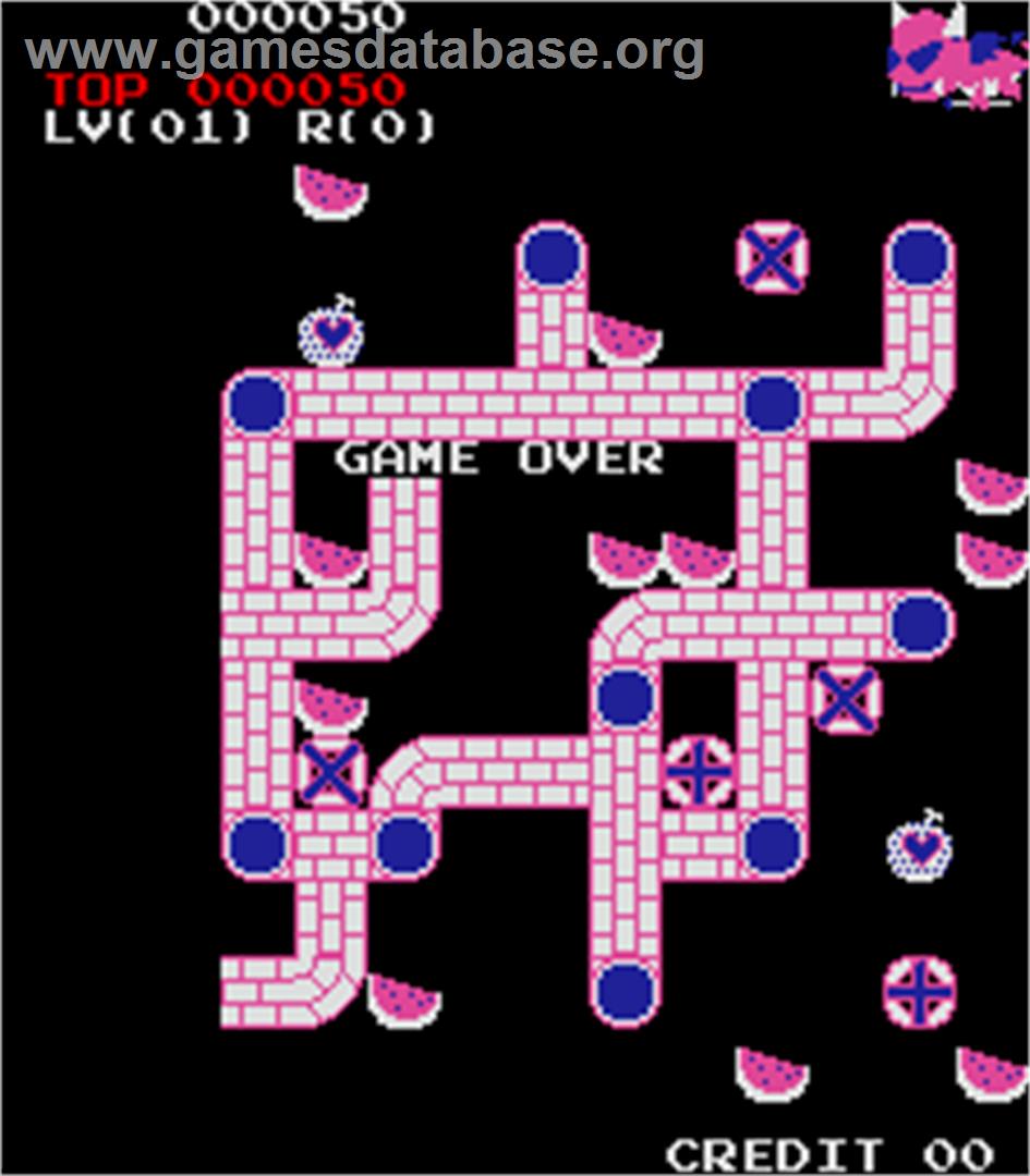 Moguchan - Arcade - Artwork - Game Over Screen