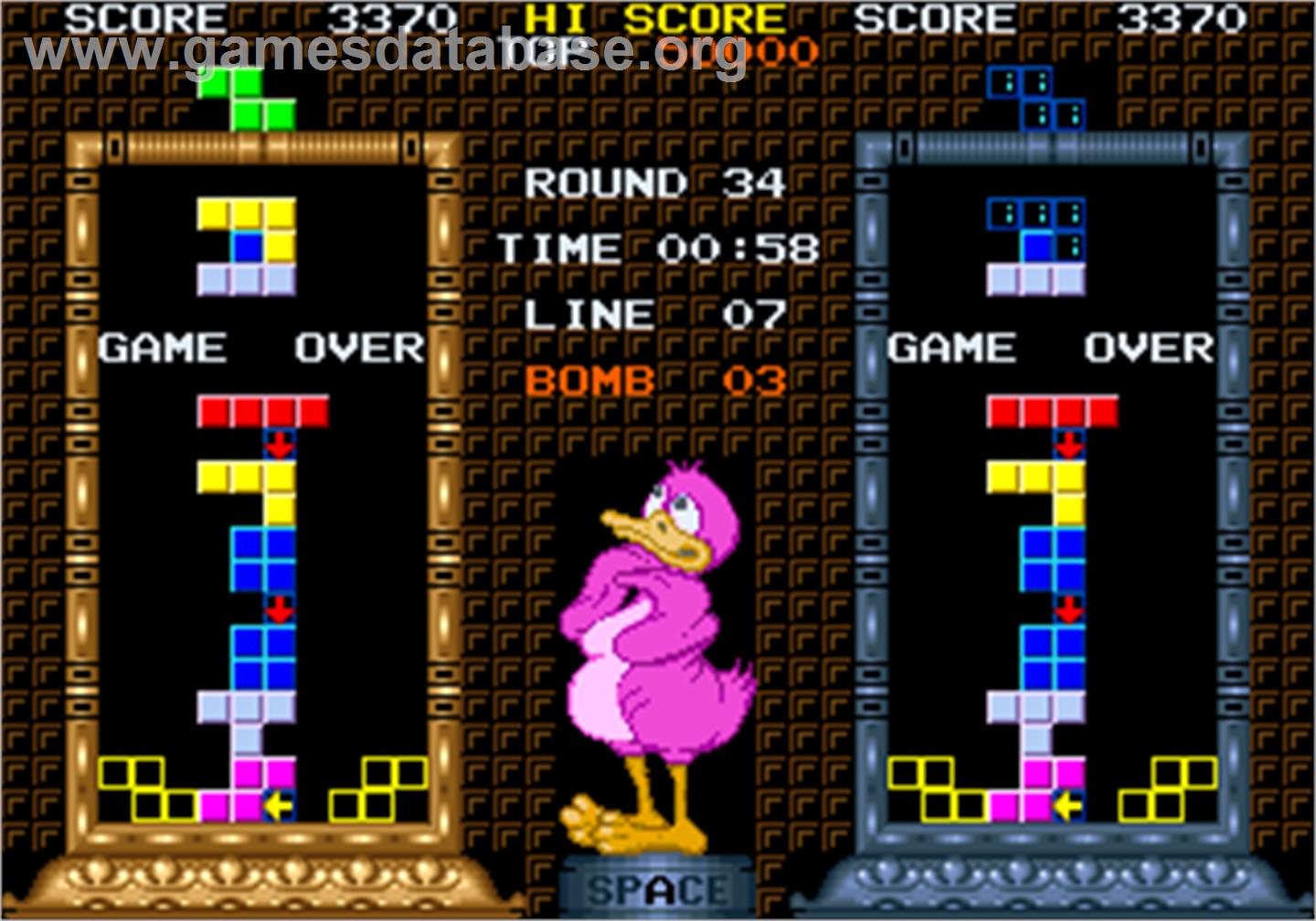 Mosaic - Arcade - Artwork - Game Over Screen