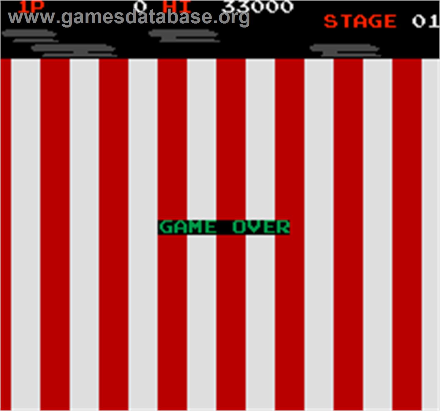 Mr. Goemon - Arcade - Artwork - Game Over Screen