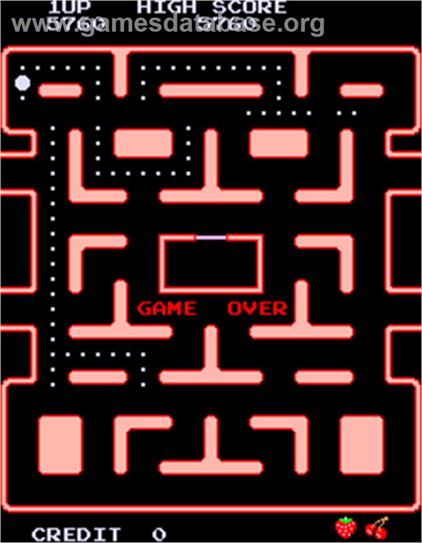 Ms. Pac-Man - Arcade - Artwork - Game Over Screen