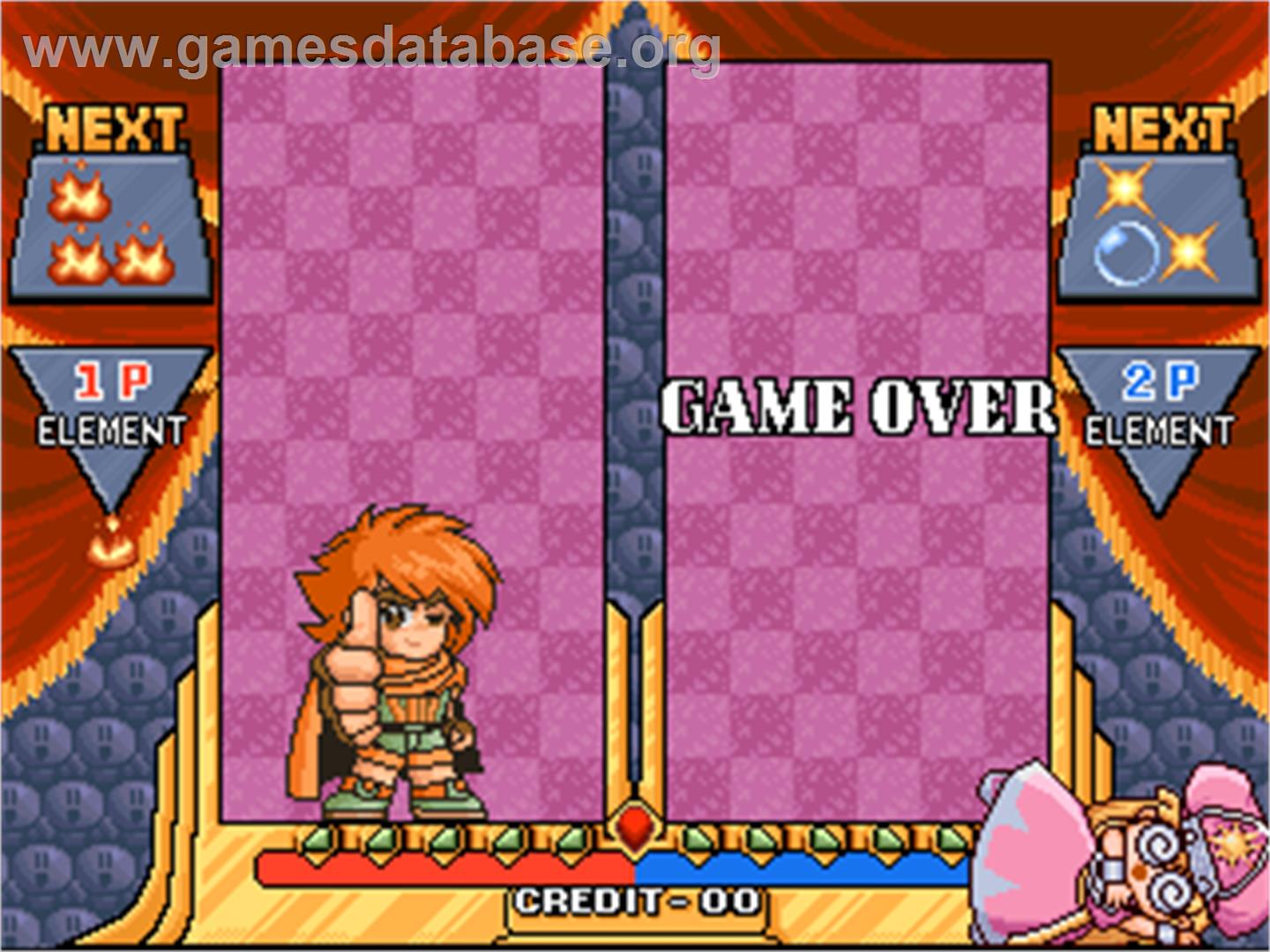 Naname de Magic! - Arcade - Artwork - Game Over Screen