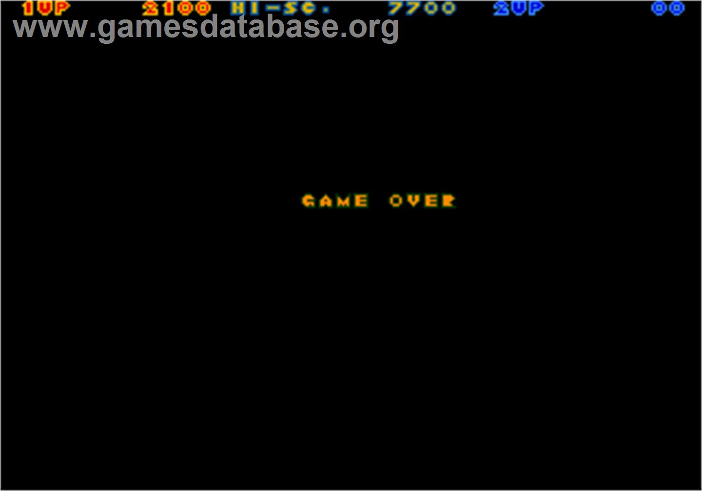 Nastar Warrior - Arcade - Artwork - Game Over Screen
