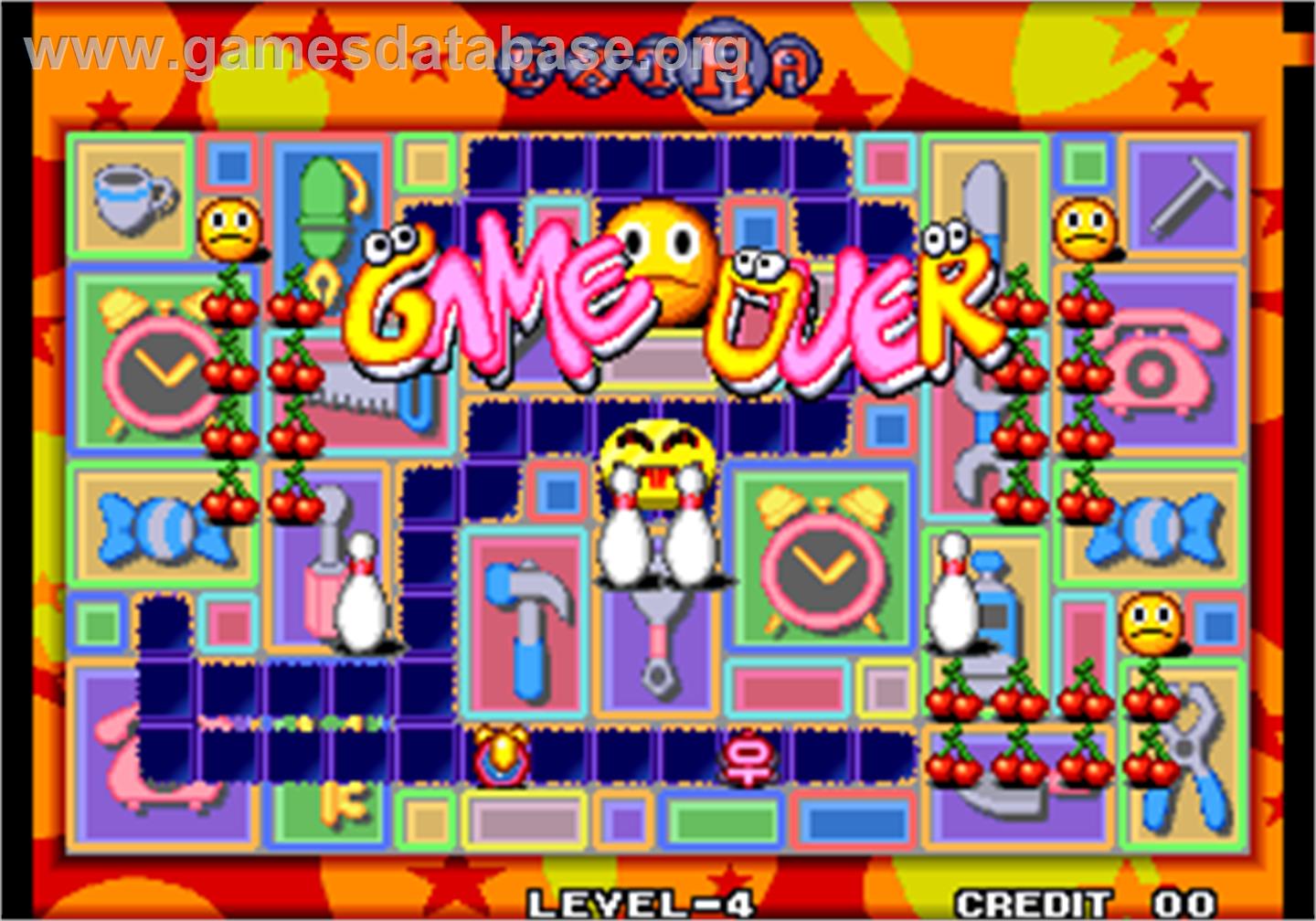 Neo Mr. Do! - Arcade - Artwork - Game Over Screen