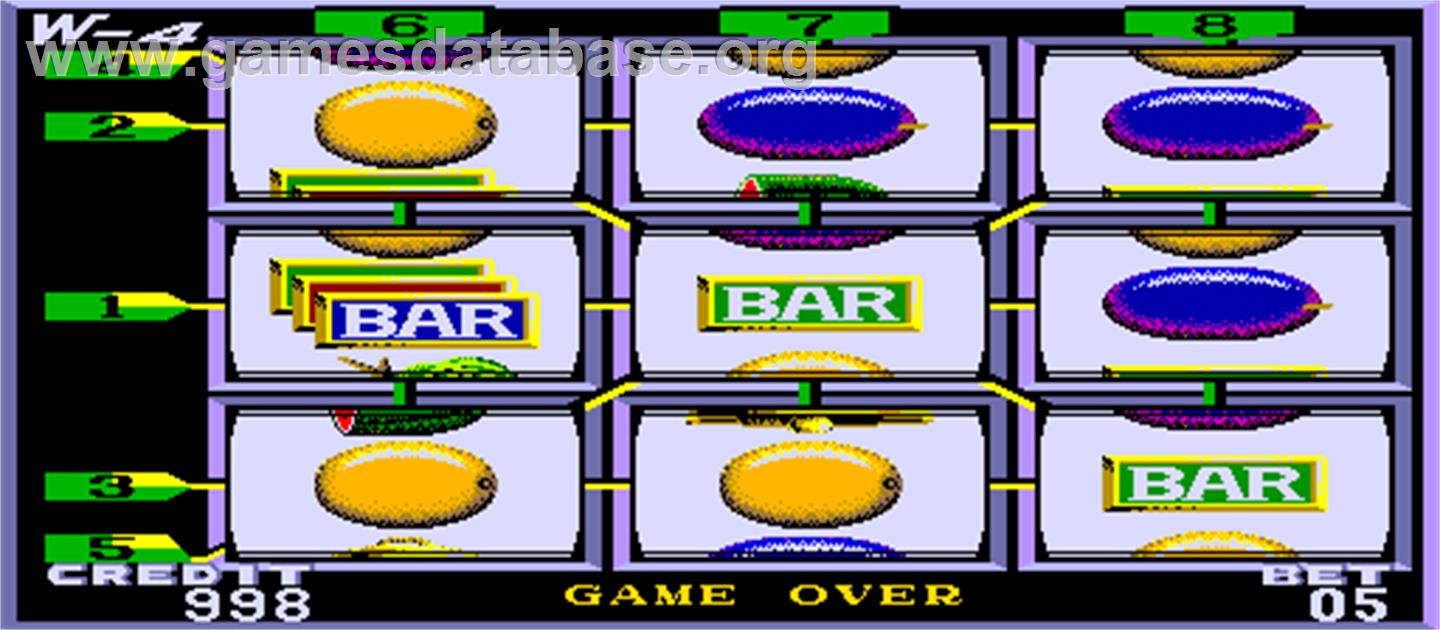 New Lucky 8 Lines / New Super 8 Lines - Arcade - Artwork - Game Over Screen