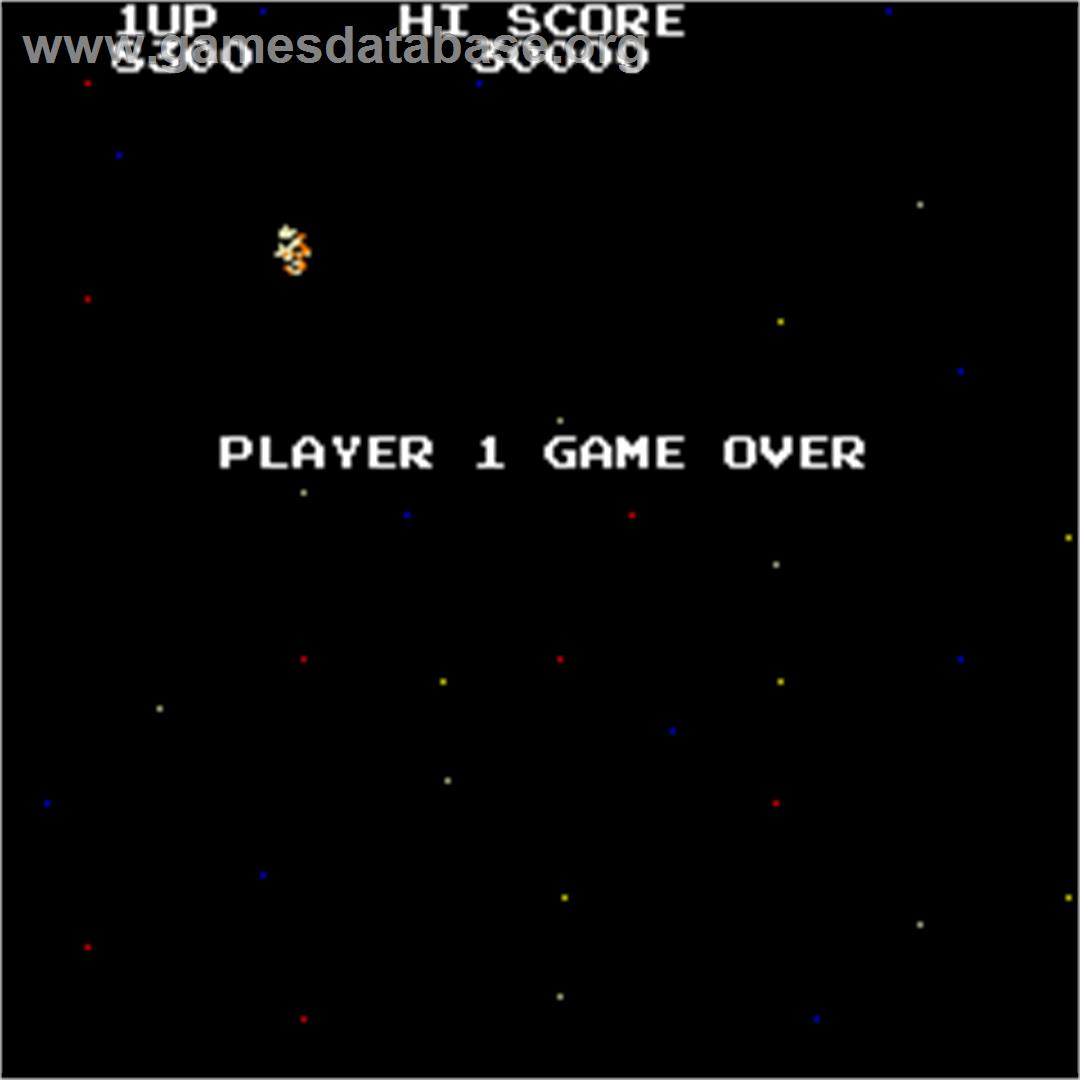 Night Star - Arcade - Artwork - Game Over Screen
