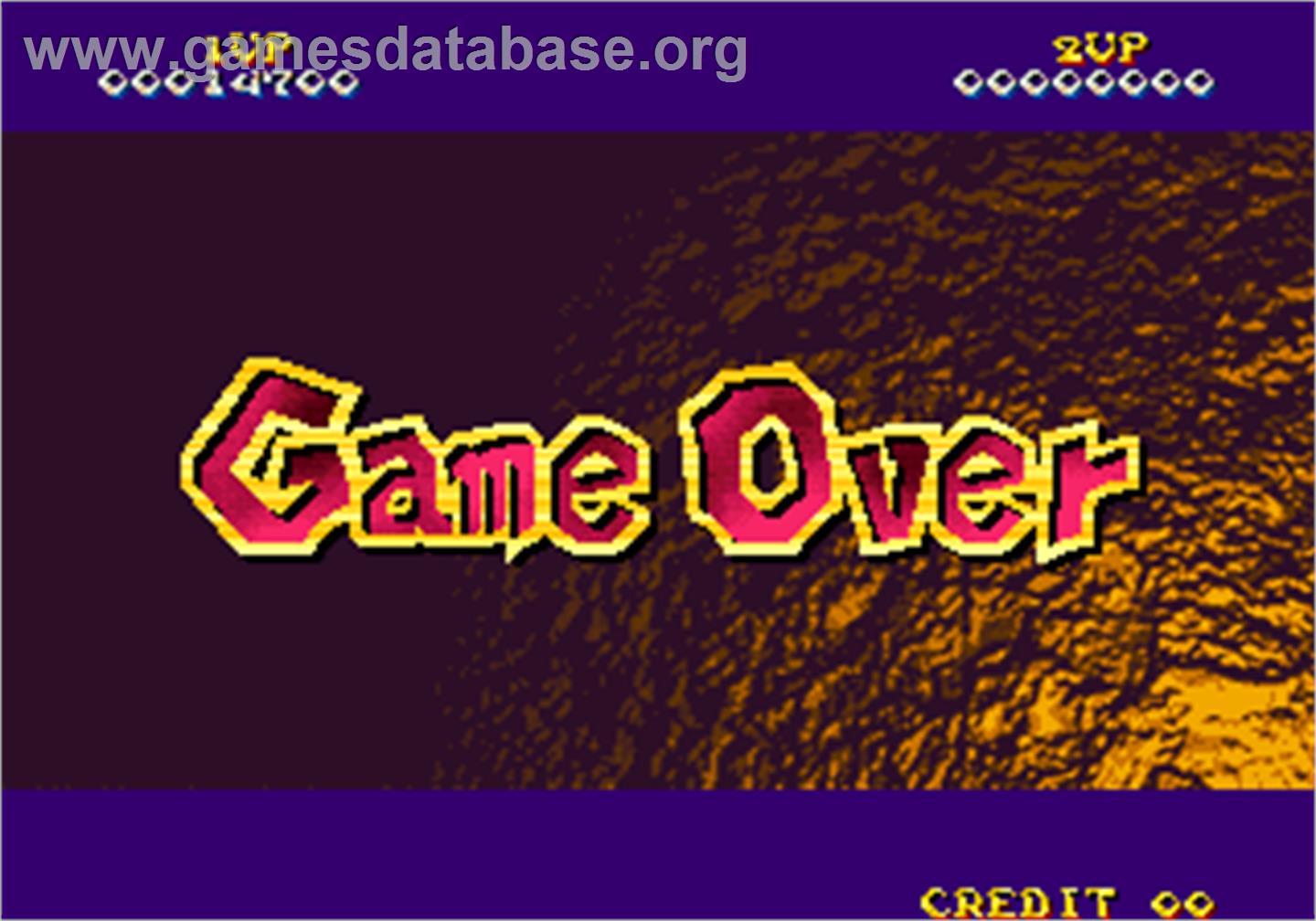 Nightmare in the Dark - Arcade - Artwork - Game Over Screen