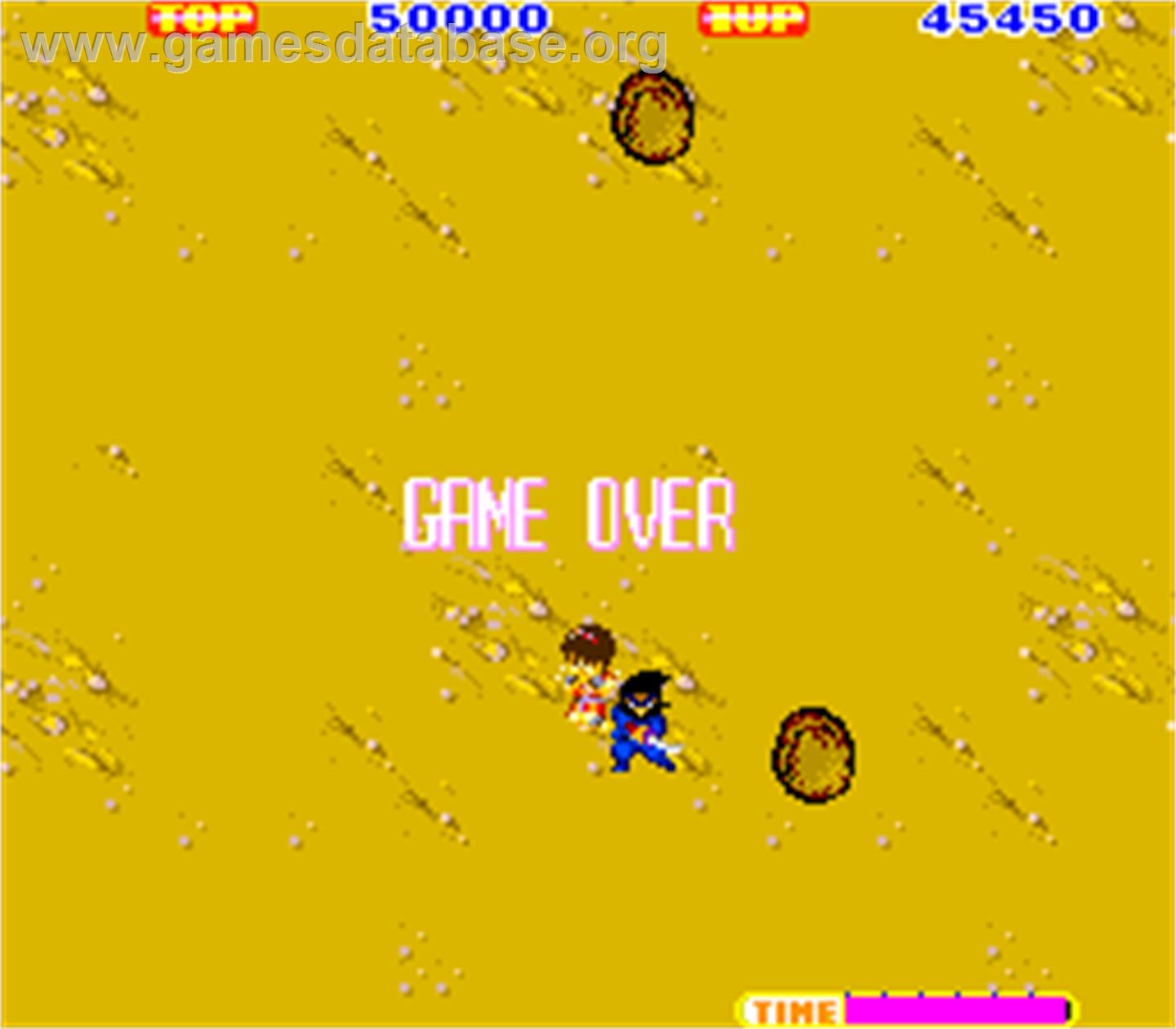 Ninja - Arcade - Artwork - Game Over Screen
