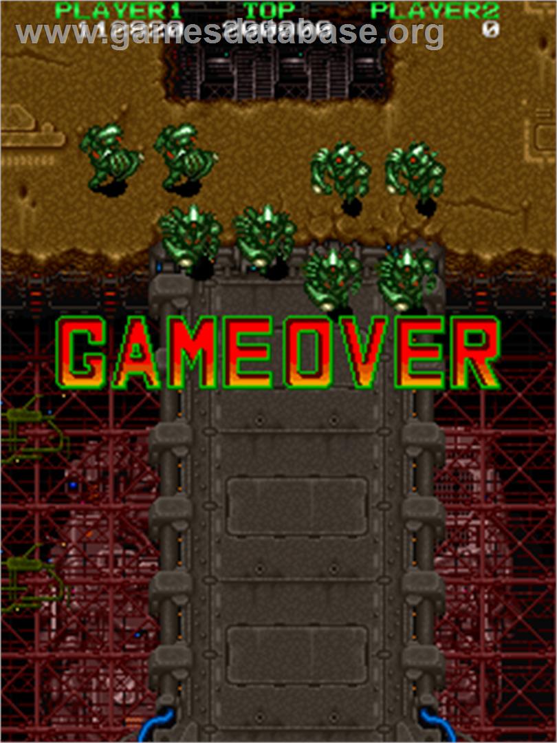 Out Zone - Arcade - Artwork - Game Over Screen
