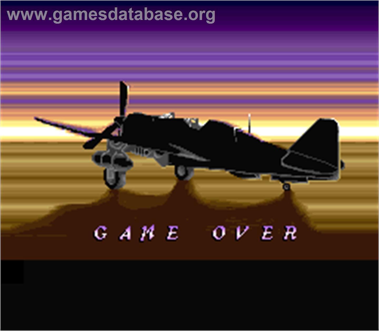 P-47 - The Phantom Fighter - Arcade - Artwork - Game Over Screen