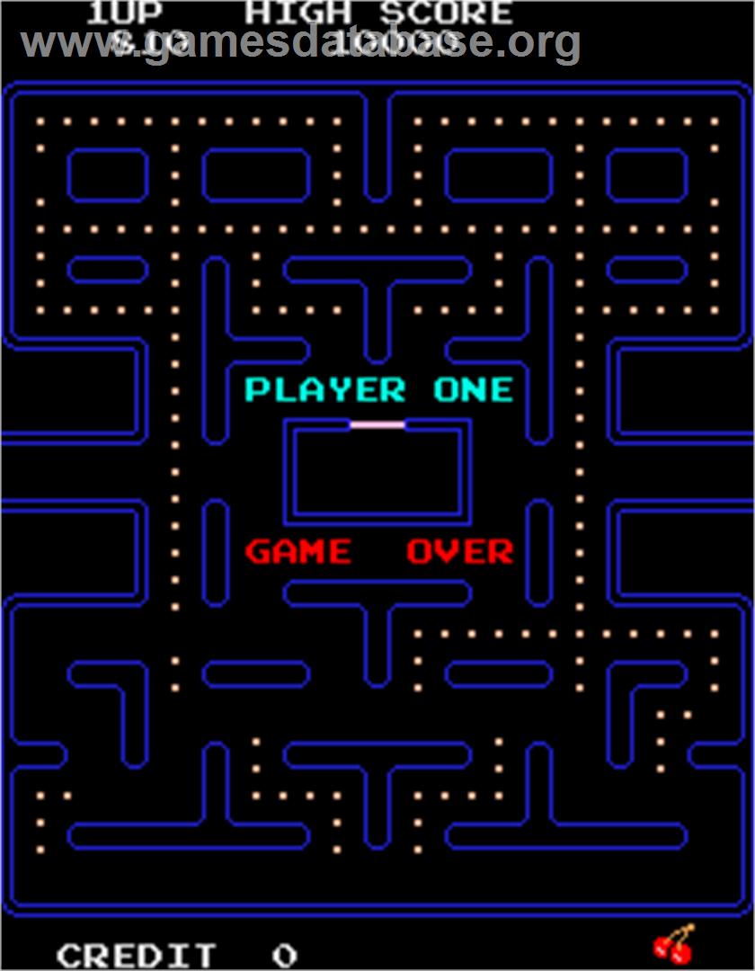 Pac-Man - 25th Anniversary Edition - Arcade - Artwork - Game Over Screen
