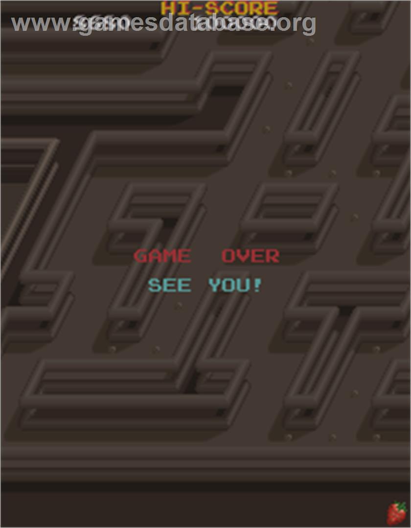 Pac-Mania - Arcade - Artwork - Game Over Screen