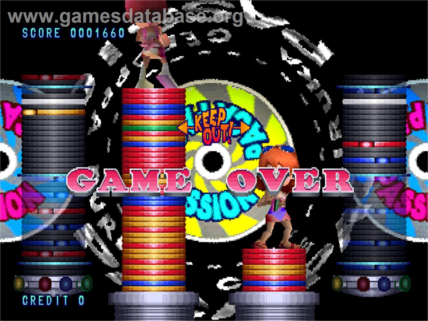 Paca Paca Passion - Arcade - Artwork - Game Over Screen