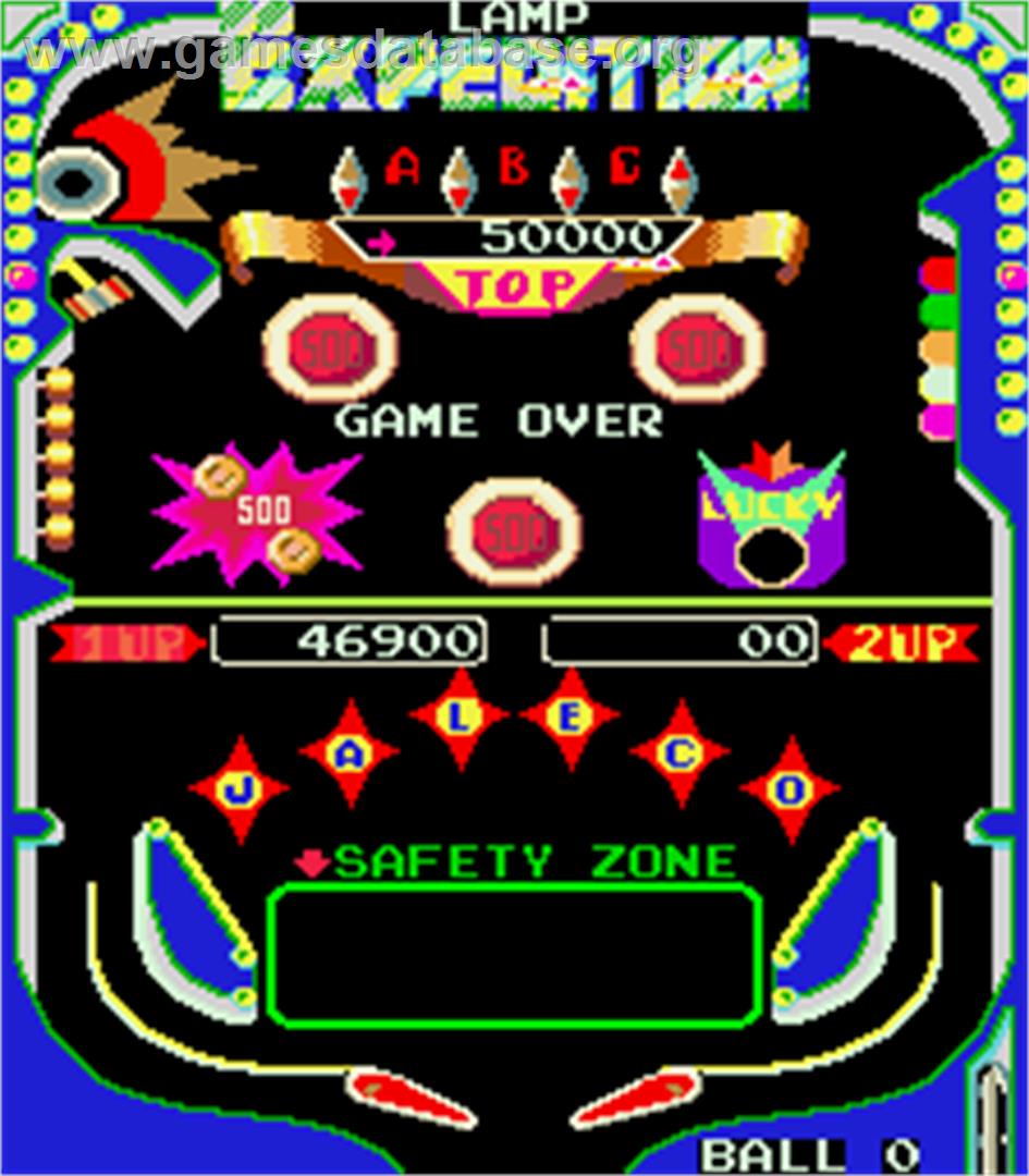 Pinbo - Arcade - Artwork - Game Over Screen