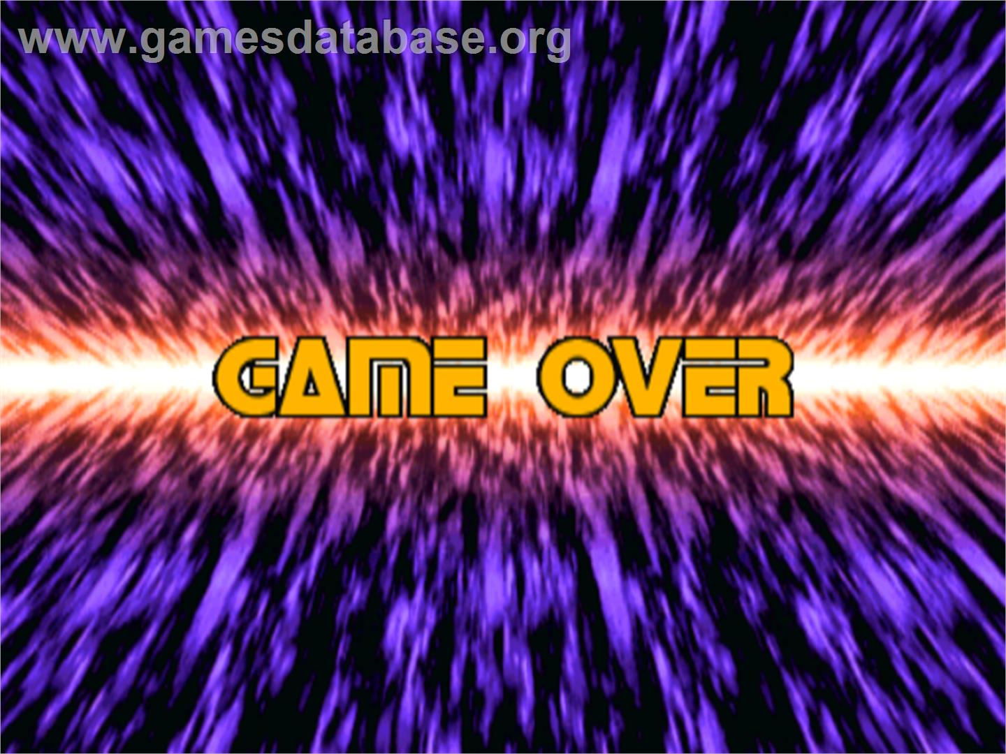 Plasma Sword - Arcade - Artwork - Game Over Screen