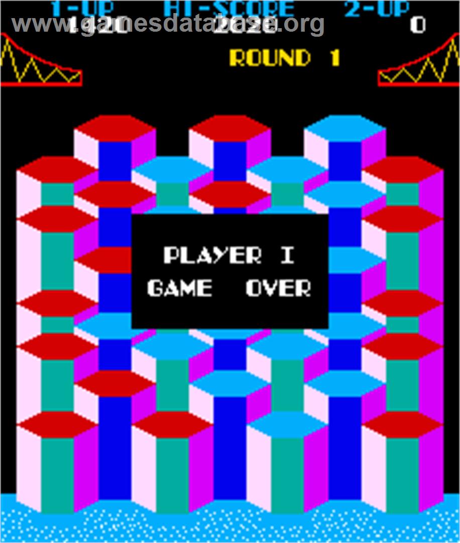 Popper - Arcade - Artwork - Game Over Screen