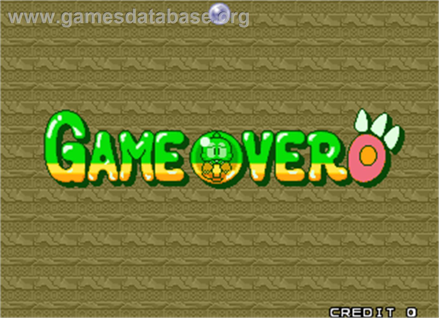 Puzzle Bobble 2X - Arcade - Artwork - Game Over Screen