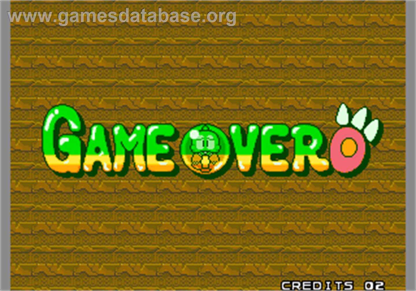 Puzzle Bobble 2 / Bust-A-Move Again - Arcade - Artwork - Game Over Screen