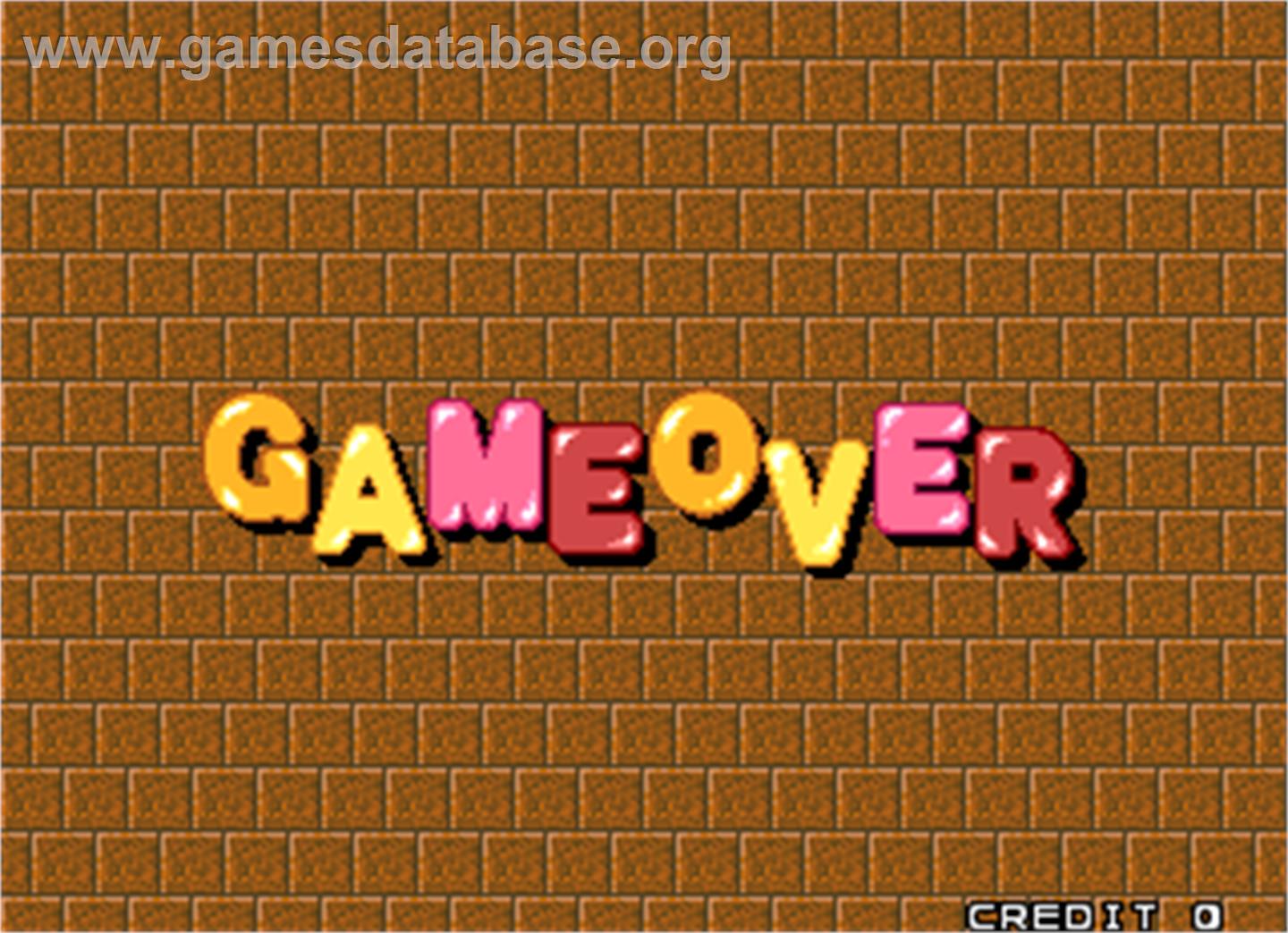 Puzzle Bobble 4 - Arcade - Artwork - Game Over Screen