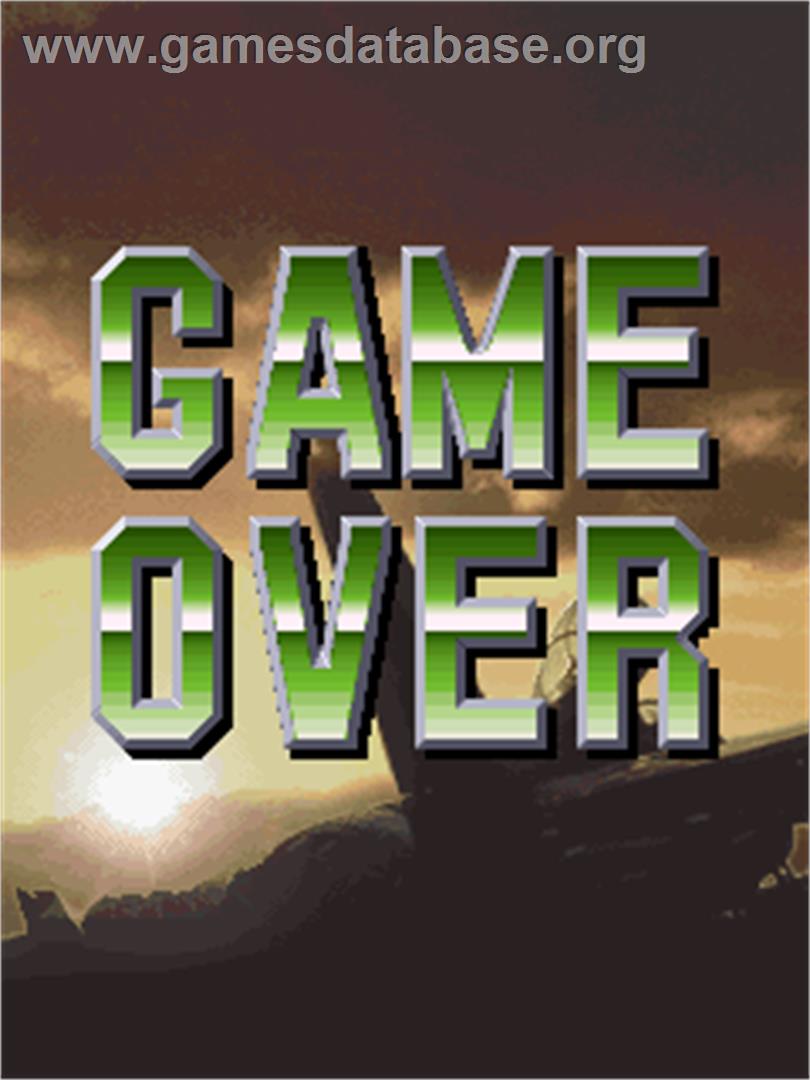 Raiden Fighters - Arcade - Artwork - Game Over Screen