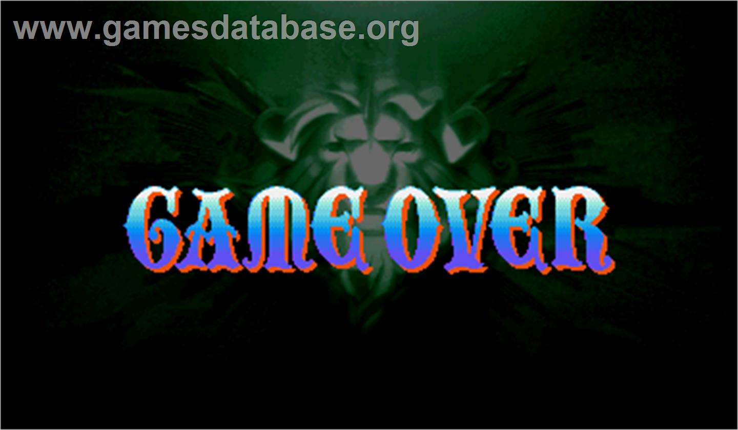 Red Earth - Arcade - Artwork - Game Over Screen