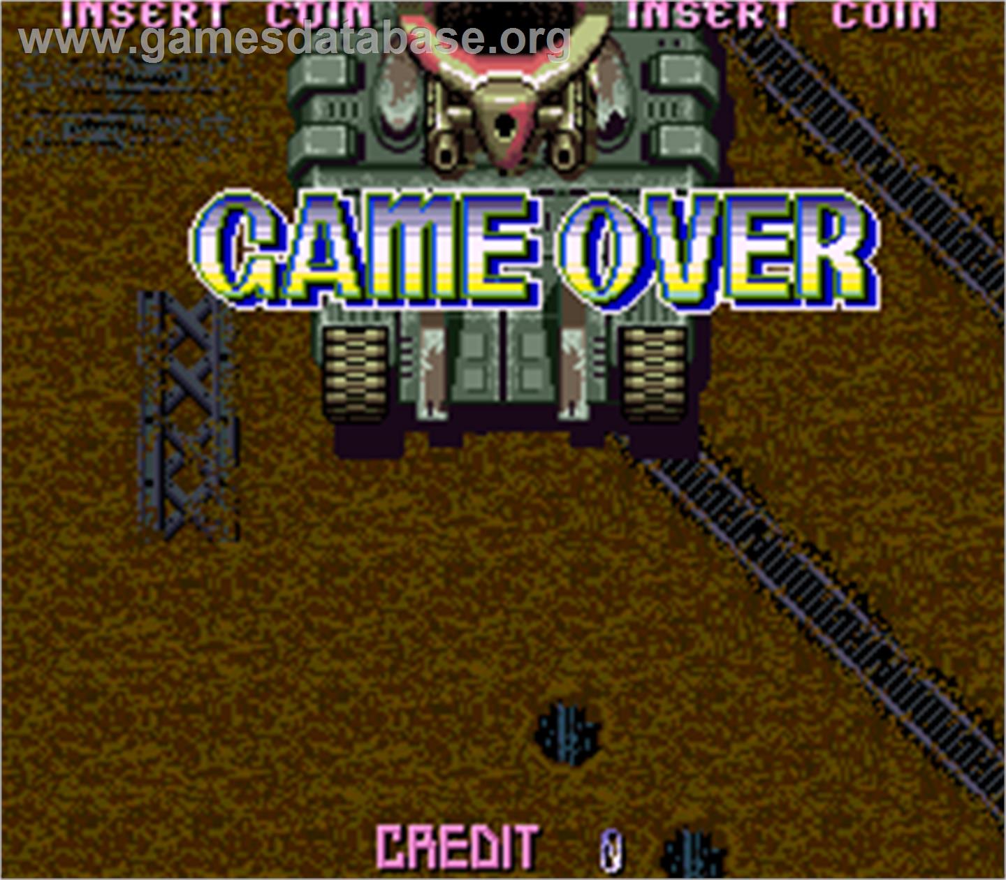 Red Hawk - Arcade - Artwork - Game Over Screen