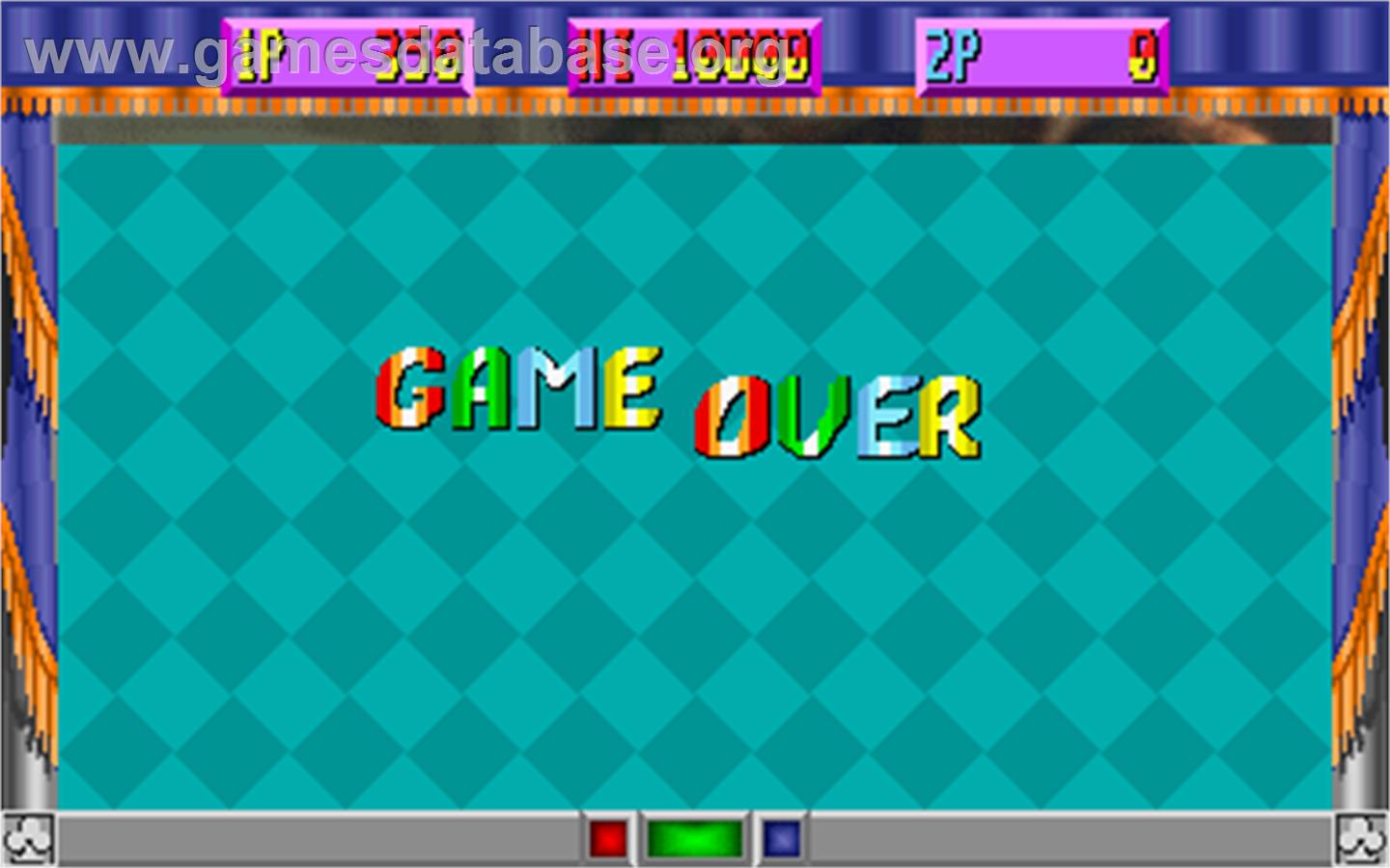Rock Tris - Arcade - Artwork - Game Over Screen