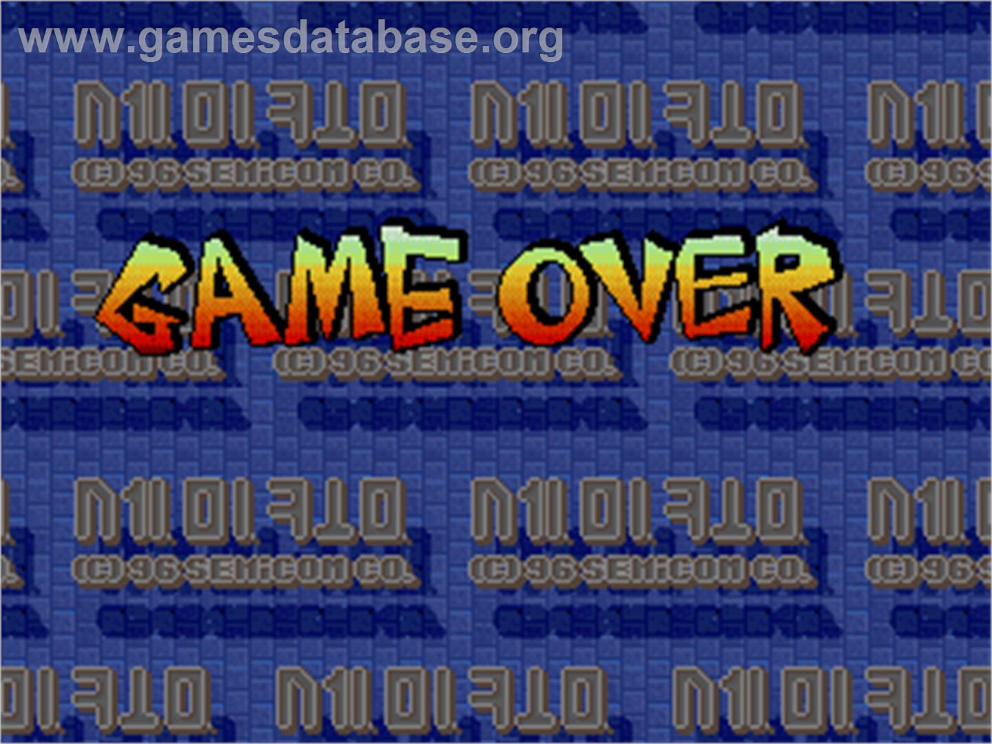 SD Fighters - Arcade - Artwork - Game Over Screen