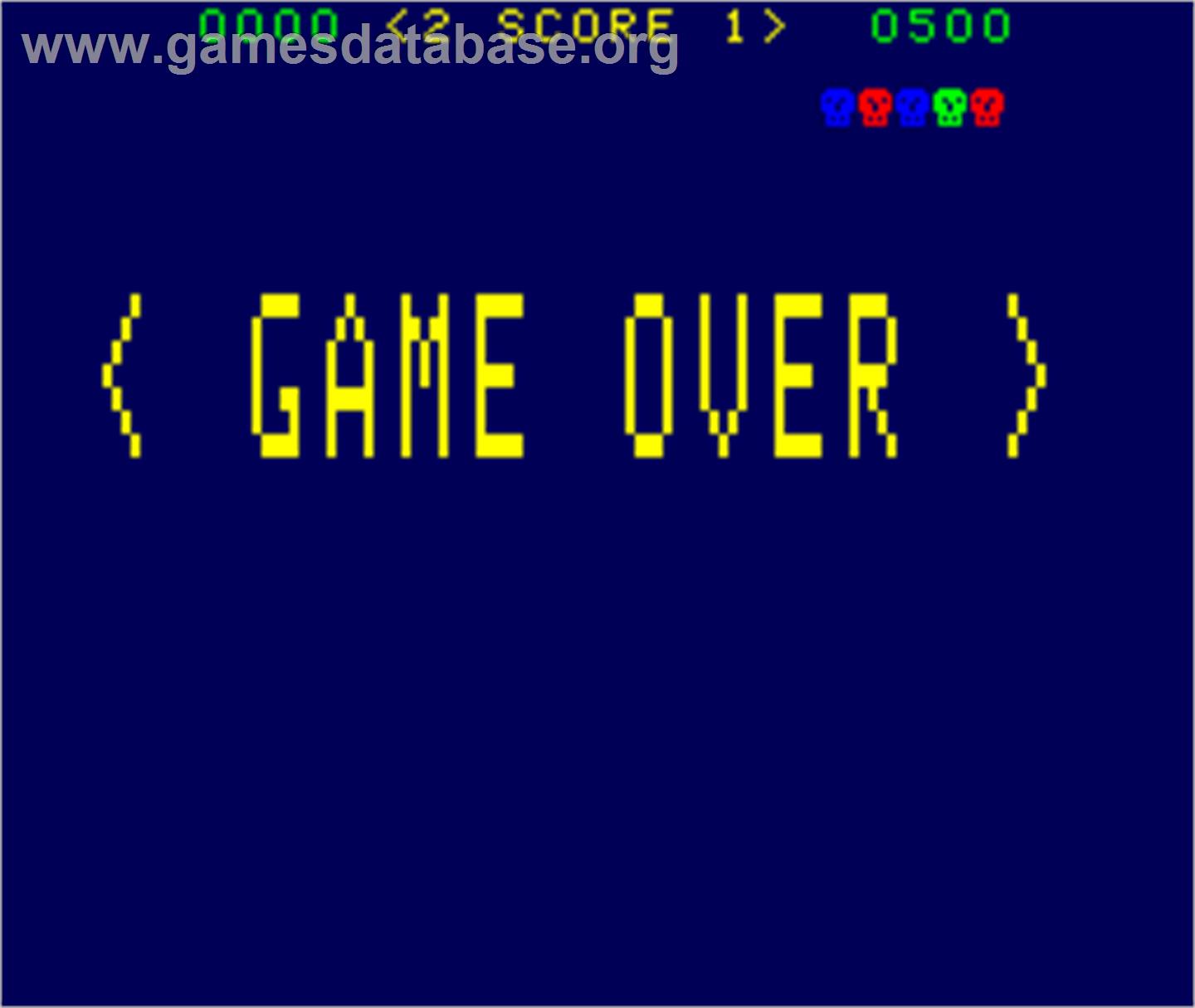 Shark Attack - Arcade - Artwork - Game Over Screen