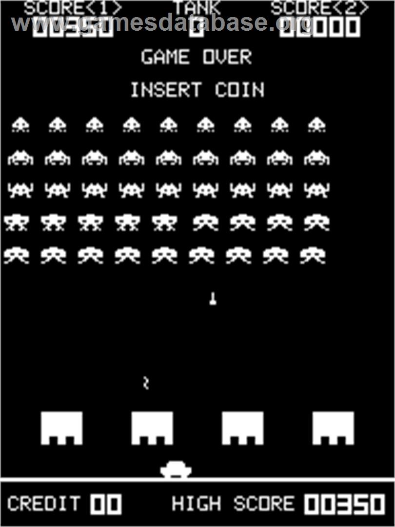 Shuttle Invader - Arcade - Artwork - Game Over Screen