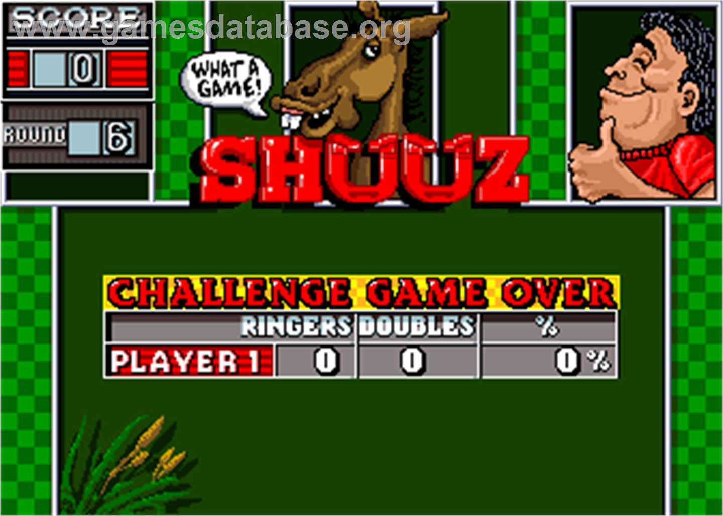 Shuuz - Arcade - Artwork - Game Over Screen