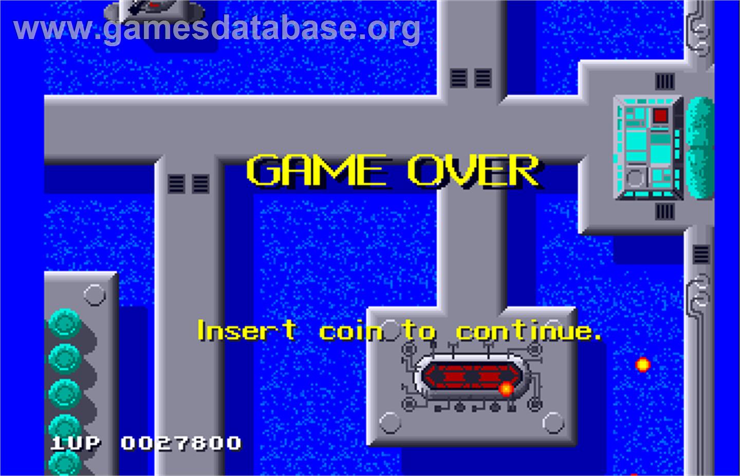 Sidewinder - Arcade - Artwork - Game Over Screen