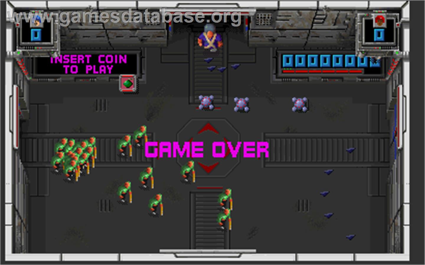 Smash T.V. - Arcade - Artwork - Game Over Screen