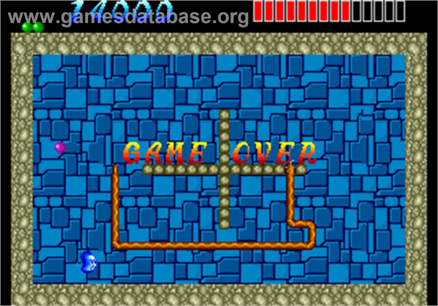 Snapper - Arcade - Artwork - Game Over Screen