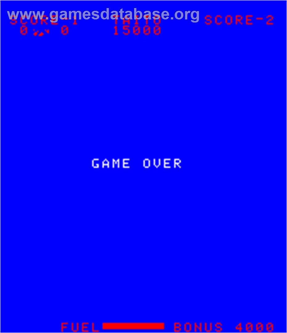 Space Chaser - Arcade - Artwork - Game Over Screen