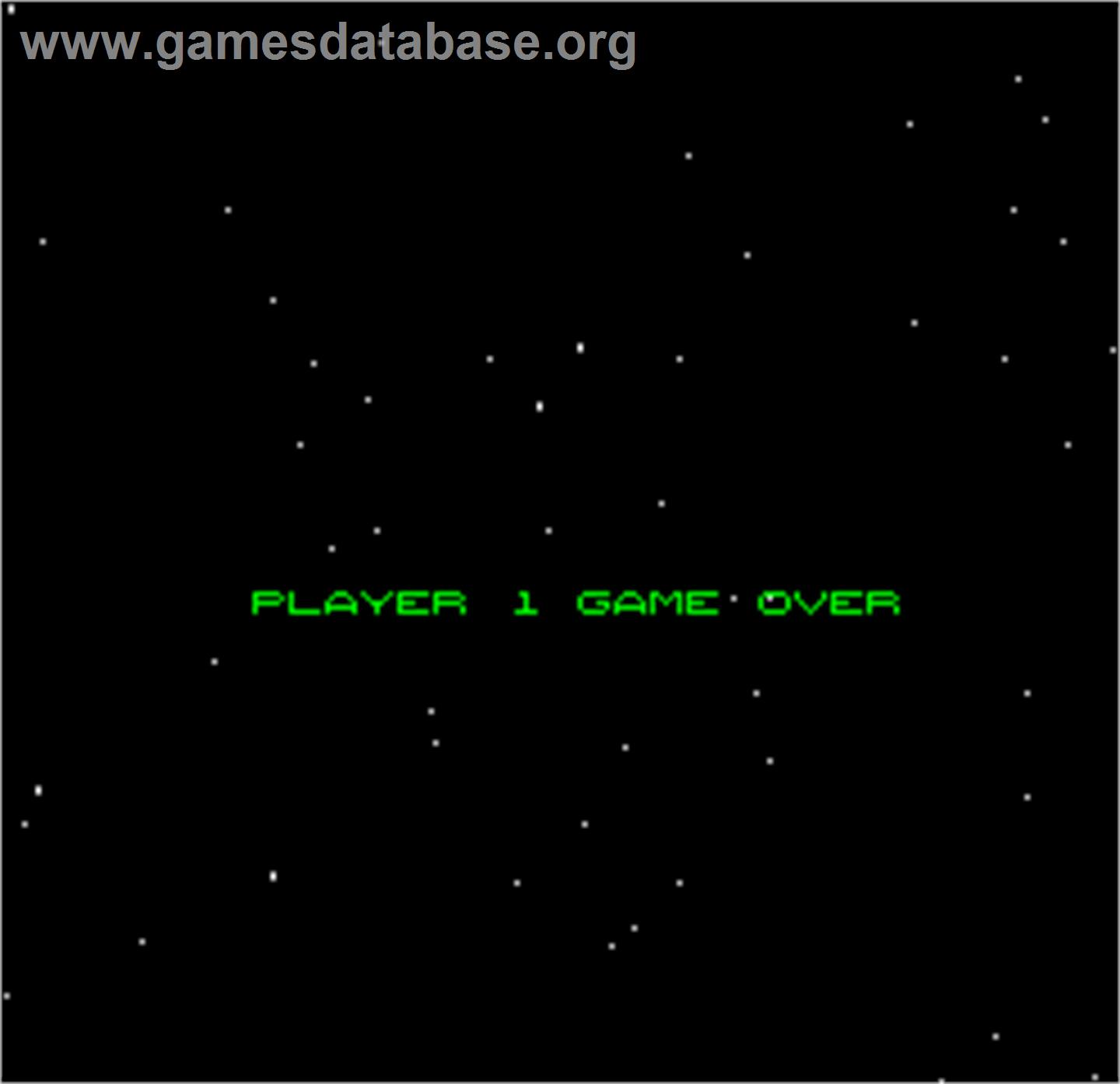 Space Fortress - Arcade - Artwork - Game Over Screen